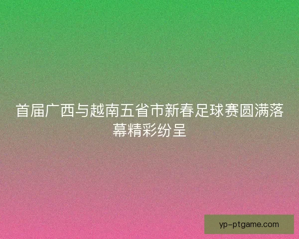 首届广西与越南五省市新春足球赛圆满落幕精彩纷呈